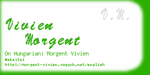 vivien morgent business card